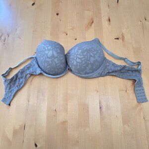 No Boundaries  Bra Allover Lace Push-Up Underwire Green Sz 40C